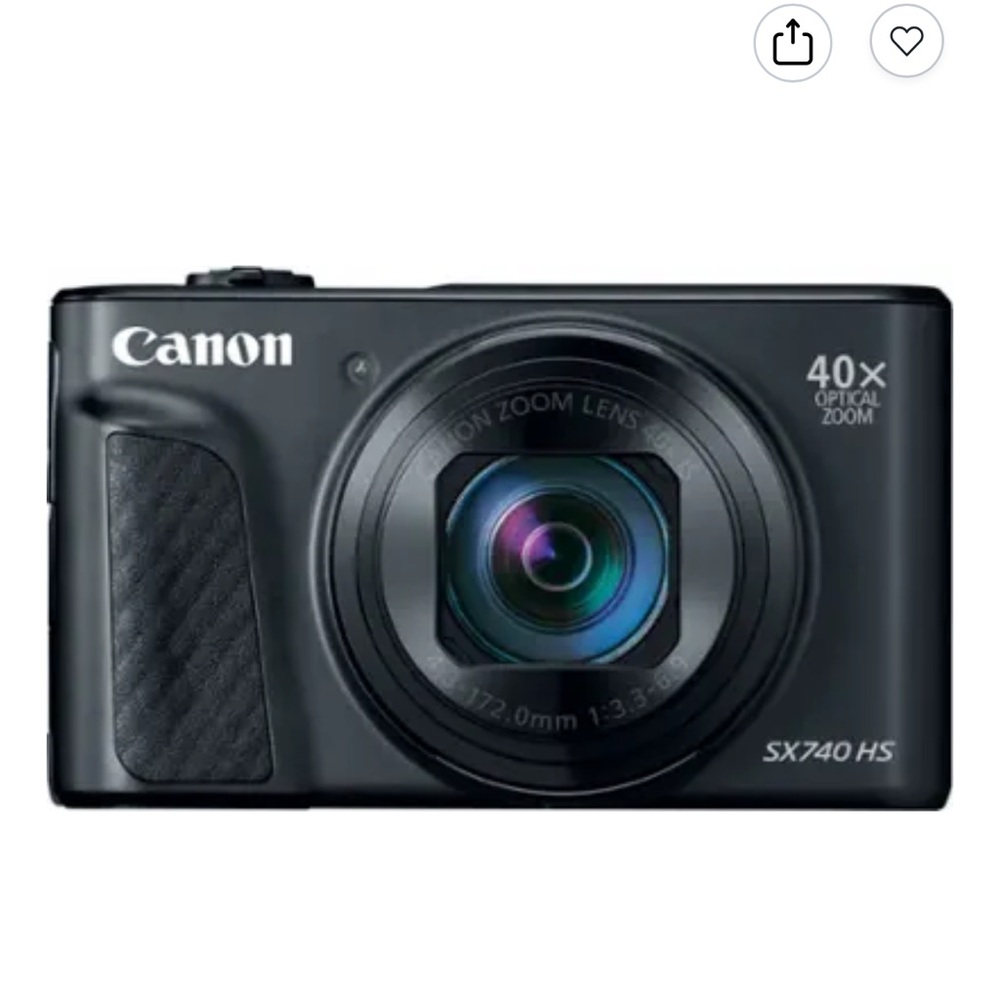Canon - PowerShot SX740 HS 20.3-Megapixel Digital Camera - Black - Picture 1 of 6